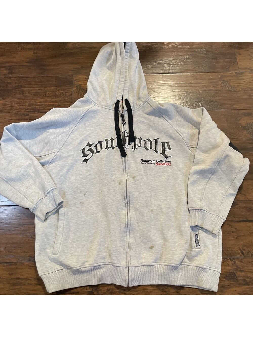 VTG Y2K Southpole Gray Skate Full Zip Hoodie XXL
